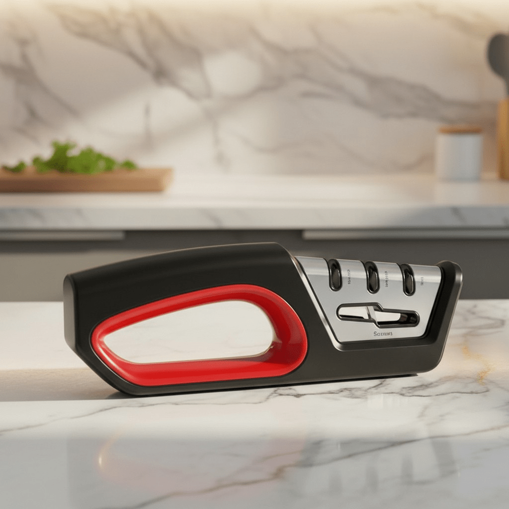 Knife Sharpener 4 in 1, Kitchen Knife Sharpener with Scissor Sharpener, Knife Sharpening Tool for Kitchen Knives_00