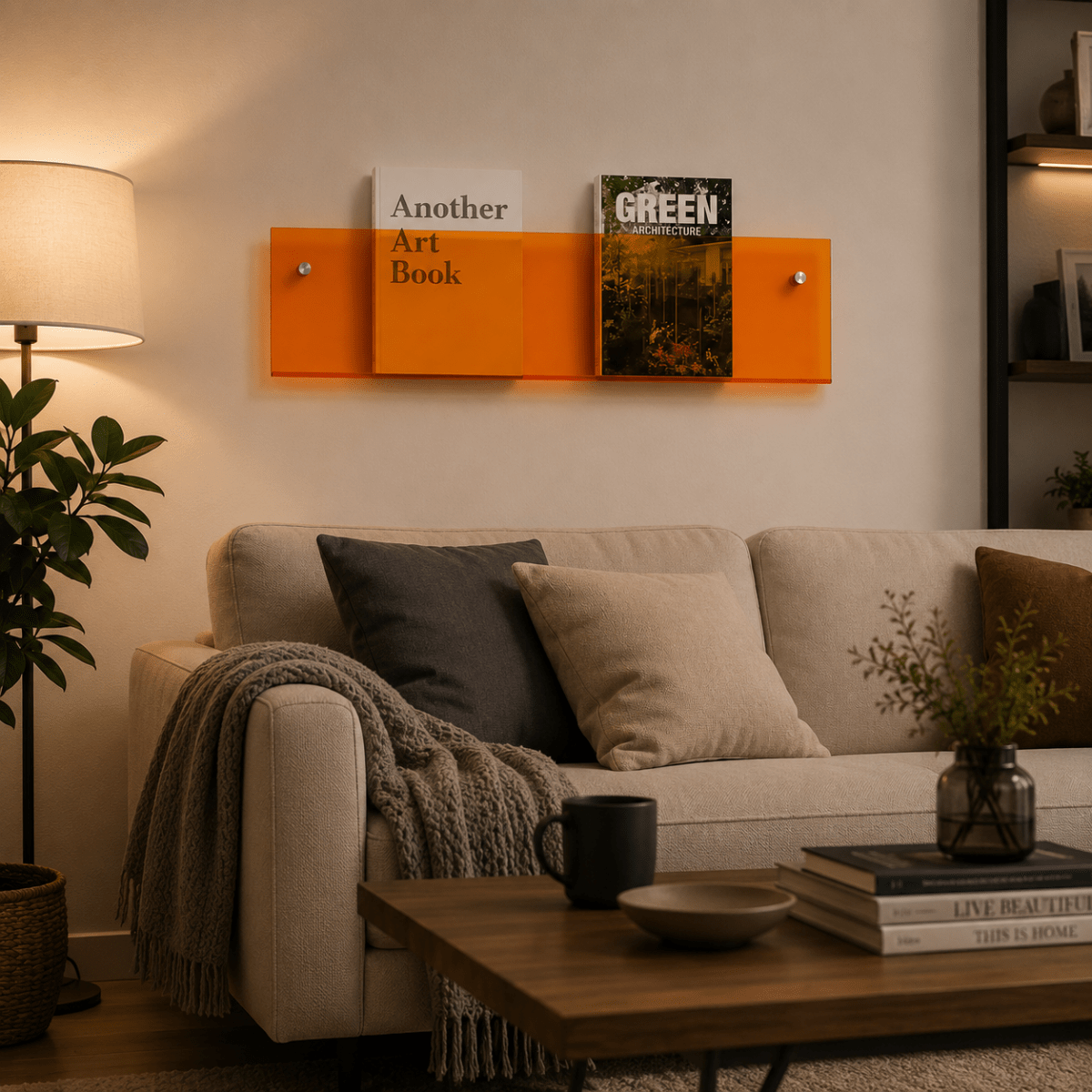 Wall Magazine Holder, Wall Mounted Magazine Rack for Living Room and Office, Wall Organiser for Books and Documents_04