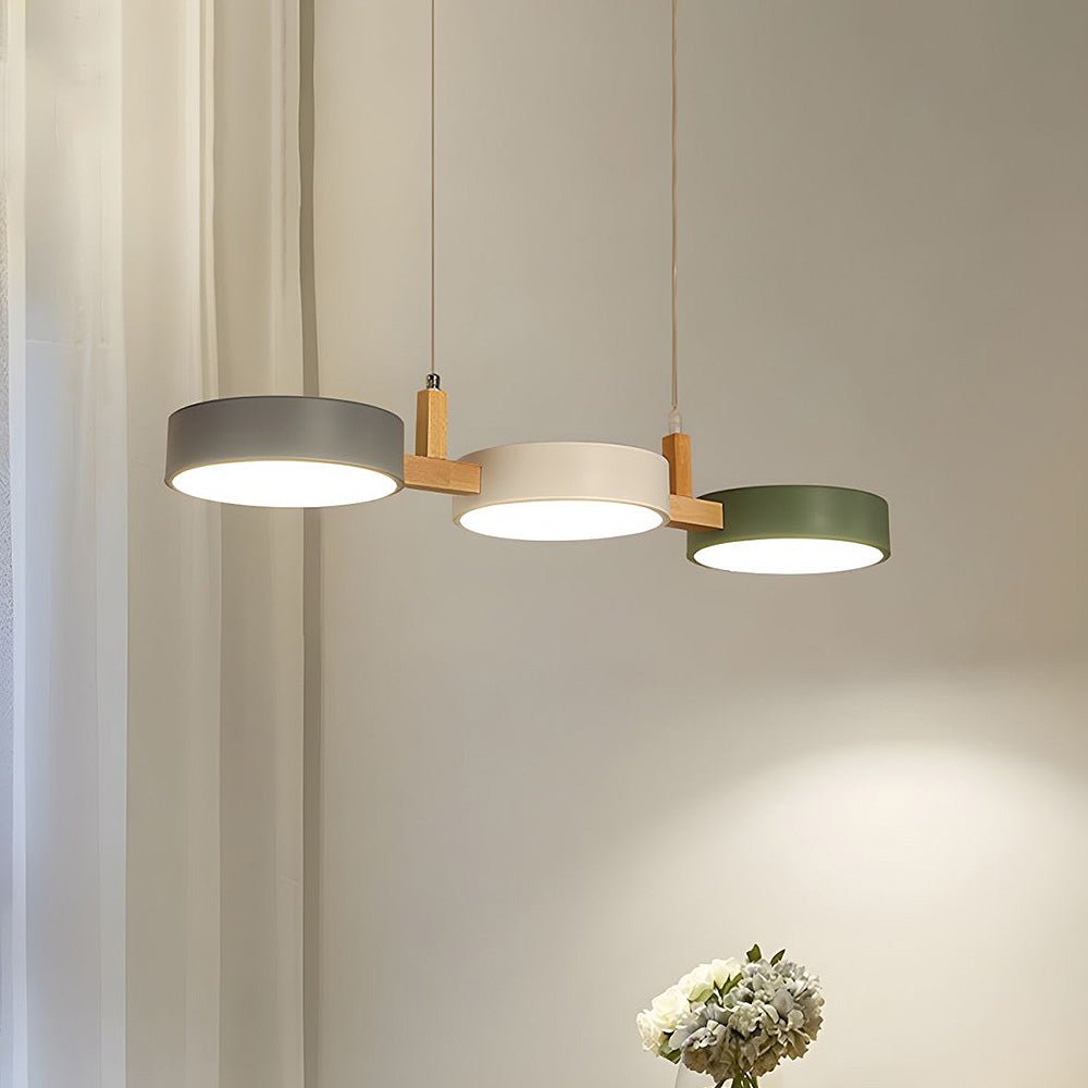 LED Ceiling Light Pendant, Scandinavian Pendant Light in Wood and Iron, Kitchen Pendant Lights for Dining Table_03
