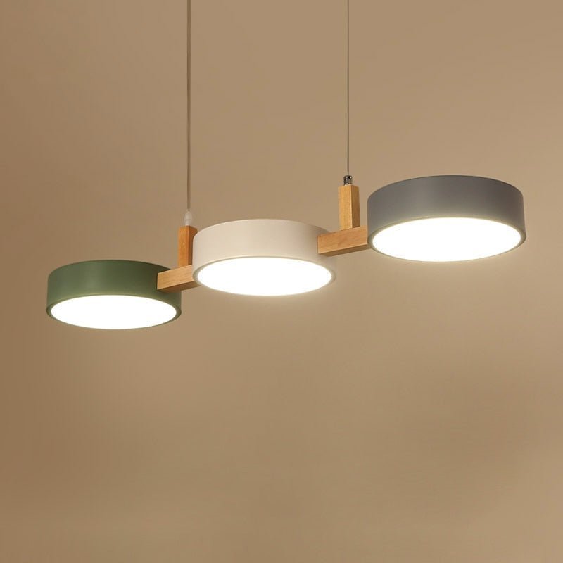 LED Ceiling Light Pendant, Scandinavian Pendant Light in Wood and Iron, Kitchen Pendant Lights for Dining Table_06