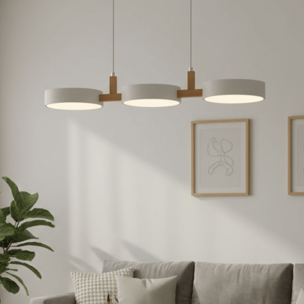 LED Ceiling Light Pendant, Scandinavian Pendant Light in Wood and Iron, Kitchen Pendant Lights for Dining Table_09