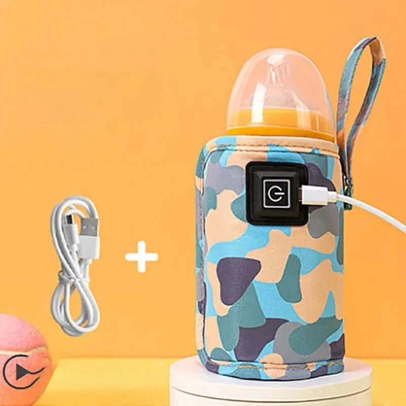 Portable Bottle Warmer with USB, Baby Bottle Warmer for Travel, Milk Warmer with LED Indicator, Baby Essentials_08