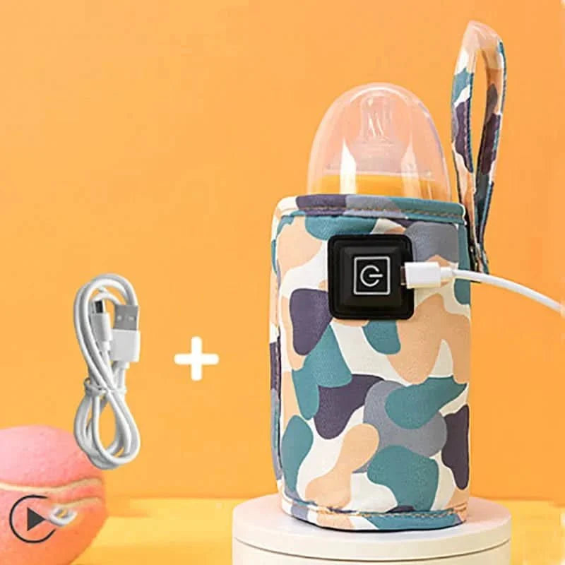 Portable Bottle Warmer with USB, Baby Bottle Warmer for Travel, Milk Warmer with LED Indicator, Baby Essentials_09