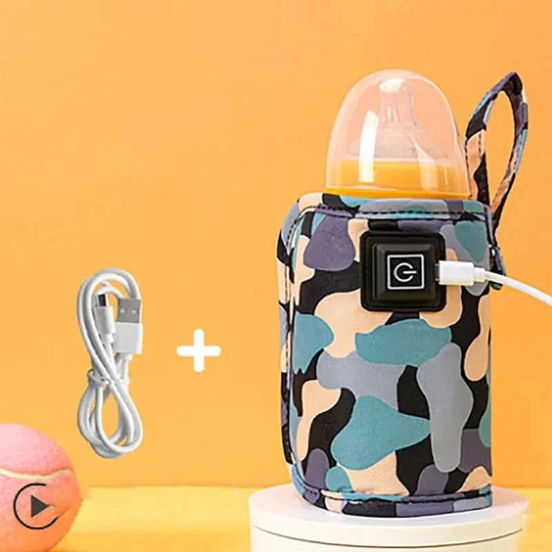 Portable Bottle Warmer with USB, Baby Bottle Warmer for Travel, Milk Warmer with LED Indicator, Baby Essentials_10