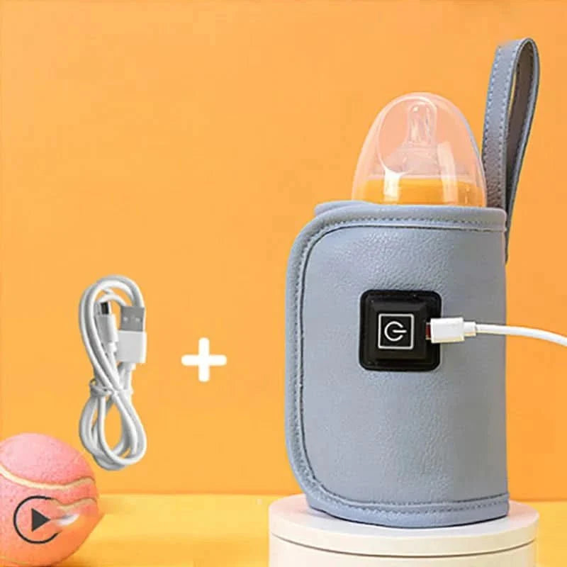 Portable Bottle Warmer with USB, Baby Bottle Warmer for Travel, Milk Warmer with LED Indicator, Baby Essentials_15