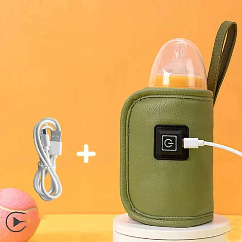 Portable Bottle Warmer with USB, Baby Bottle Warmer for Travel, Milk Warmer with LED Indicator, Baby Essentials_14