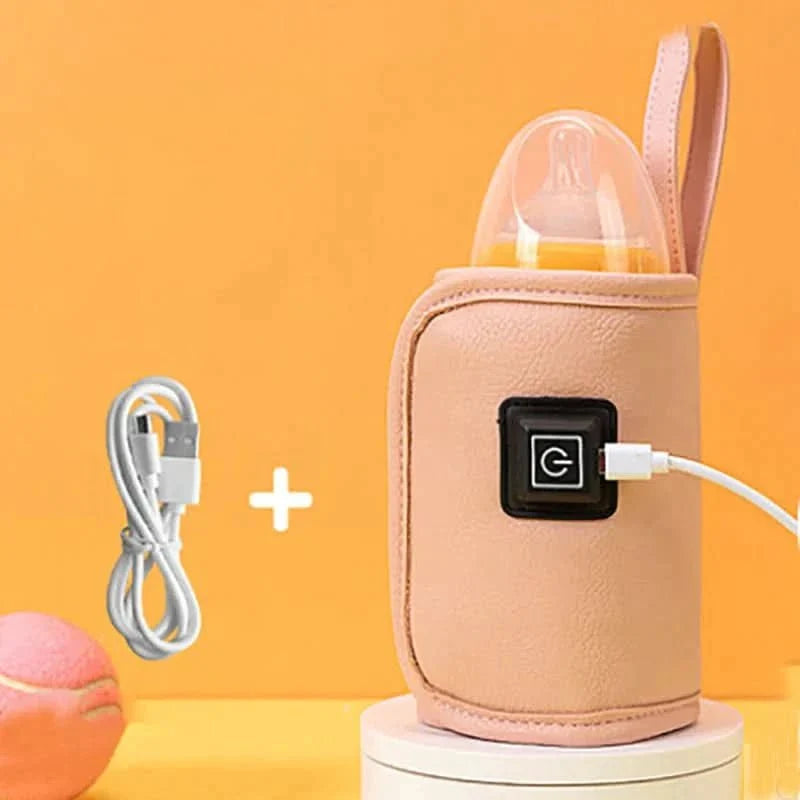 Portable Bottle Warmer with USB, Baby Bottle Warmer for Travel, Milk Warmer with LED Indicator, Baby Essentials_12