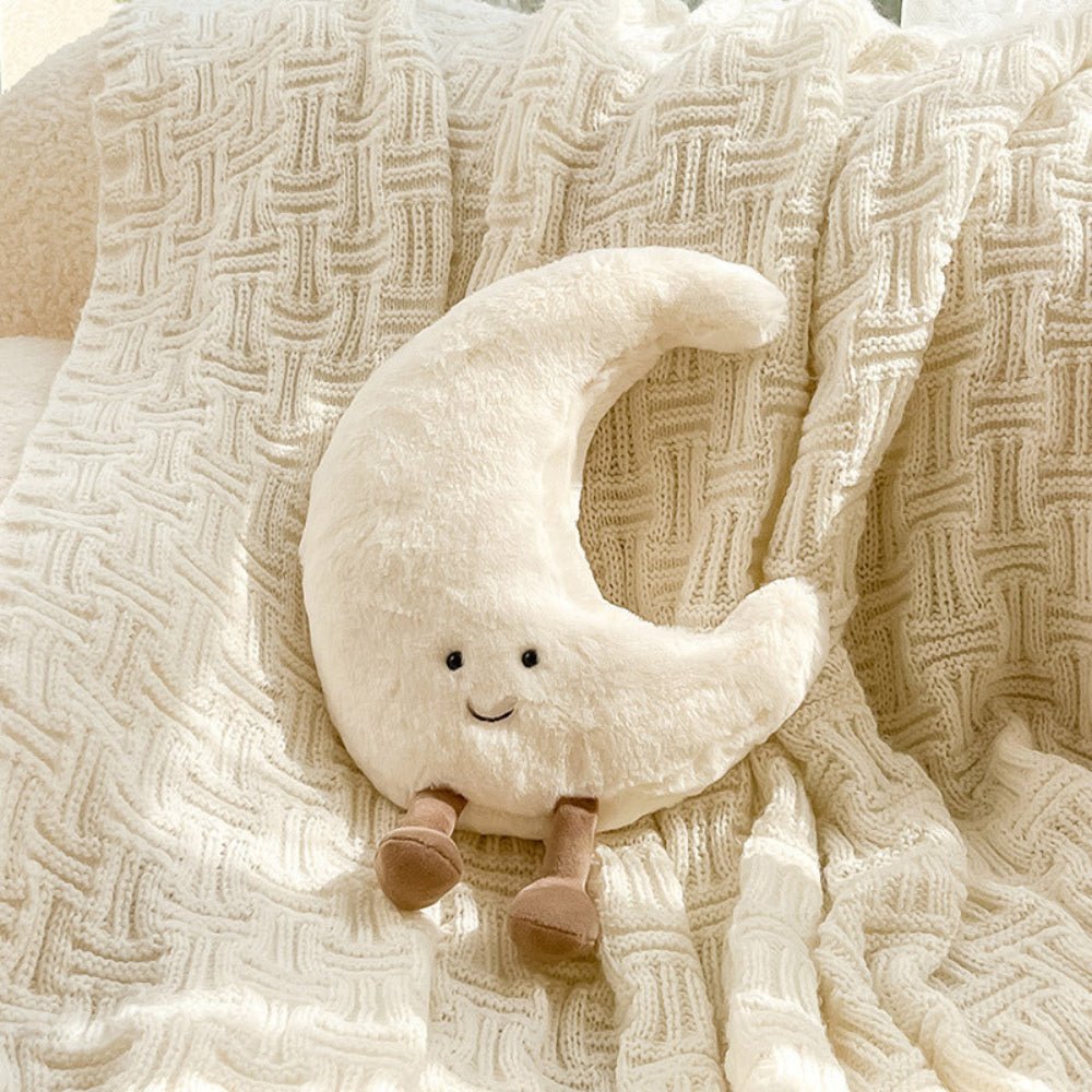 Sofa Cushion in Sun or Moon Shape, Scatter Cushion with Soft Filling