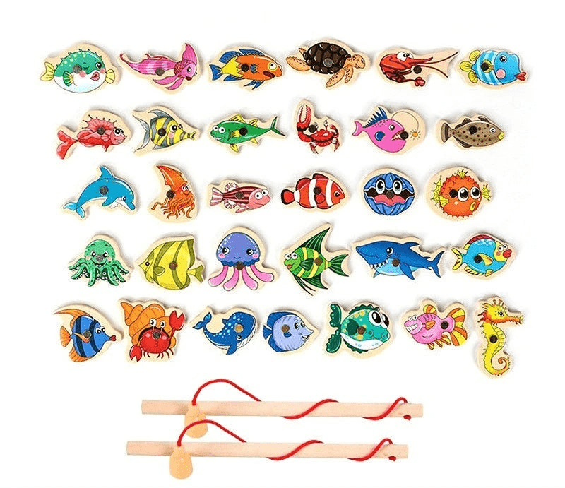 Magnetic Fishing Game with Rods, Montessori Toys for 3 Year Olds – image 5