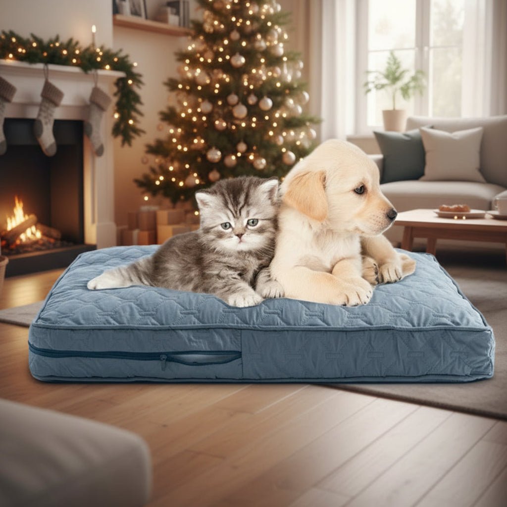 Dog Bed Covers for Large Dogs, Removable Waterproof Dog Bed Cover with Zip, Dog Mattress Cover to Fill with Blankets