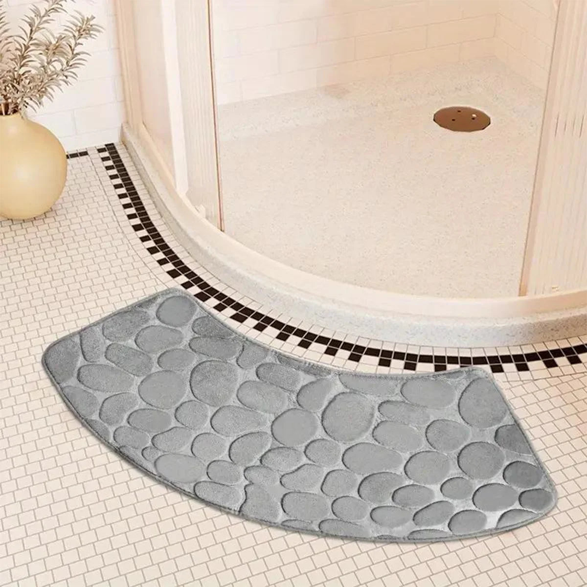 Non Slip Bath Mat, Curved Bathroom Mat for Shower – image 6