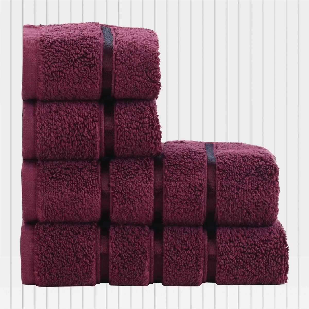 Bathroom Towels, 100% Cotton Hand Towels 50 x 90 cm, Face Towel Set of 4 with Fabric Bag_12