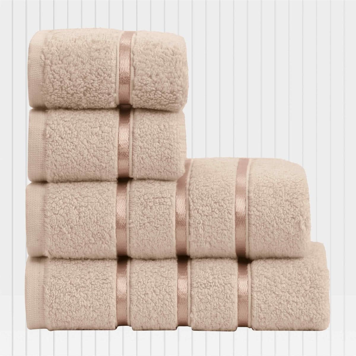 Bathroom Towels, 100% Cotton Hand Towels 50 x 90 cm, Face Towel Set of 4 with Fabric Bag_19