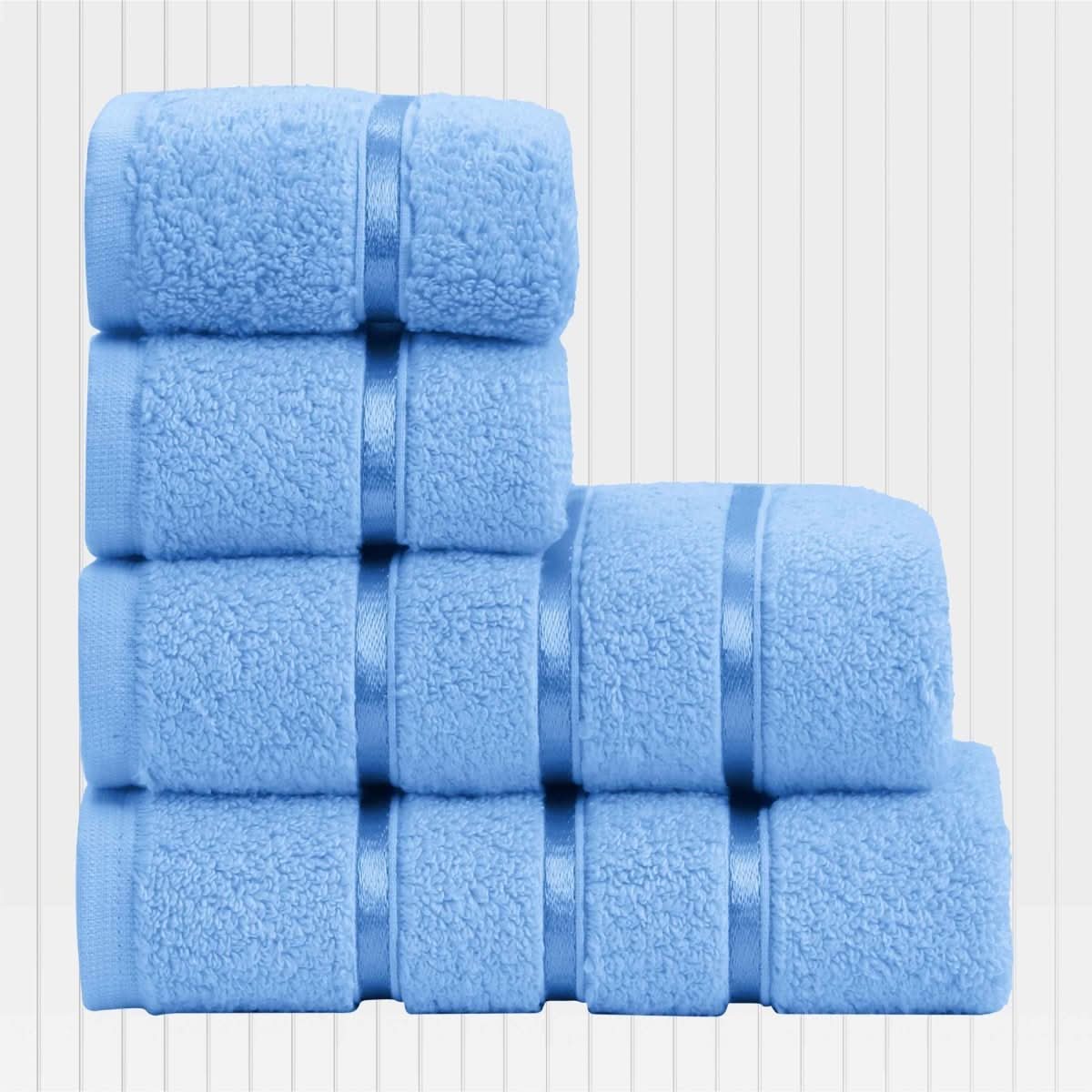 Bathroom Towels, 100% Cotton Hand Towels 50 x 90 cm, Face Towel Set of 4 with Fabric Bag_08