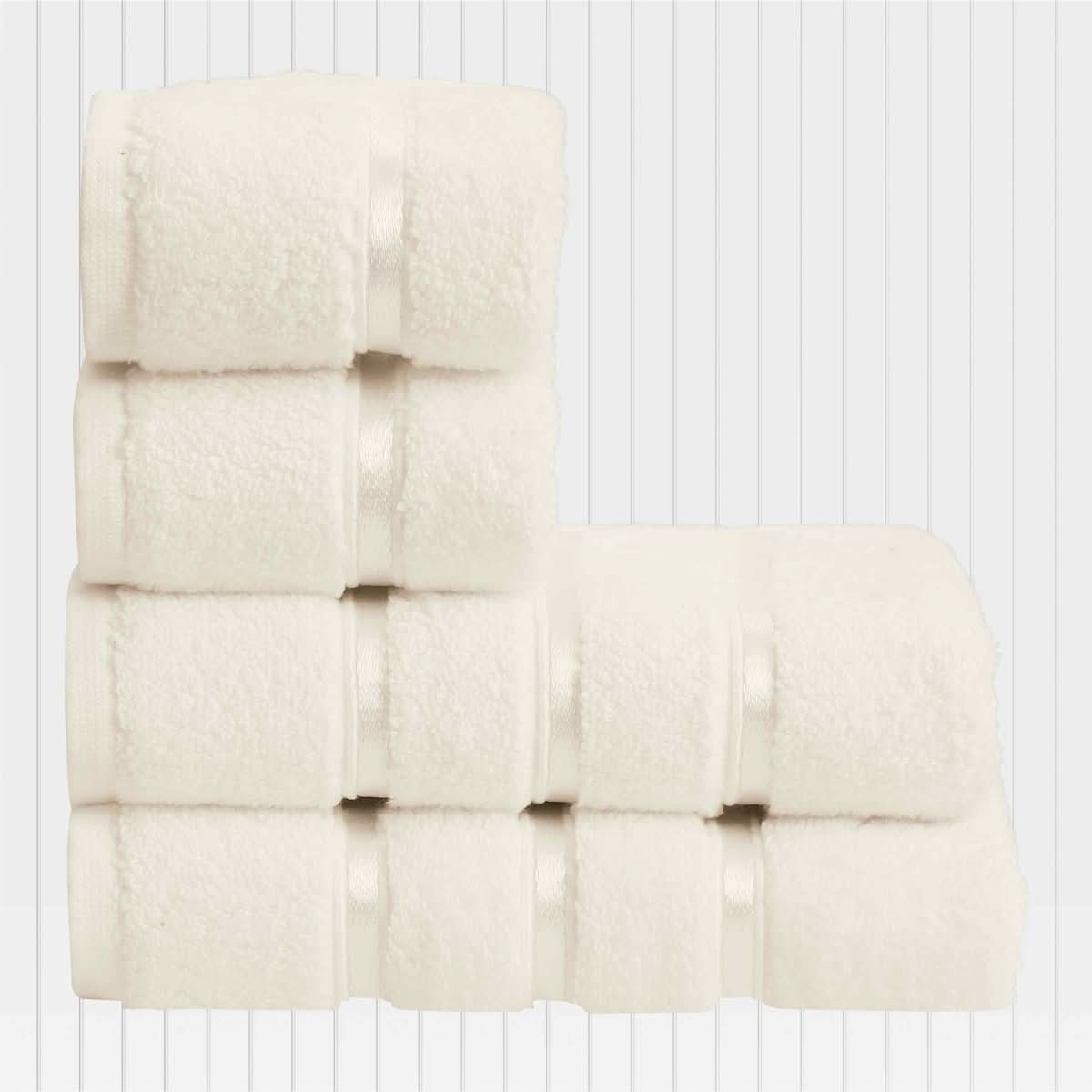 Bathroom Towels, 100% Cotton Hand Towels 50 x 90 cm, Face Towel Set of 4 with Fabric Bag_11
