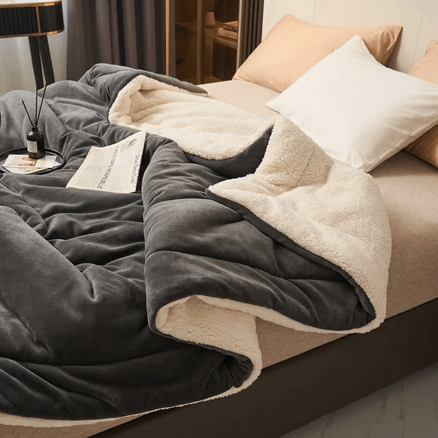 Throw Blanket, Flannel Fleece Blanket for Bed and Sofa, Soft Sofa Throw, Machine Washable Bed Throw_02