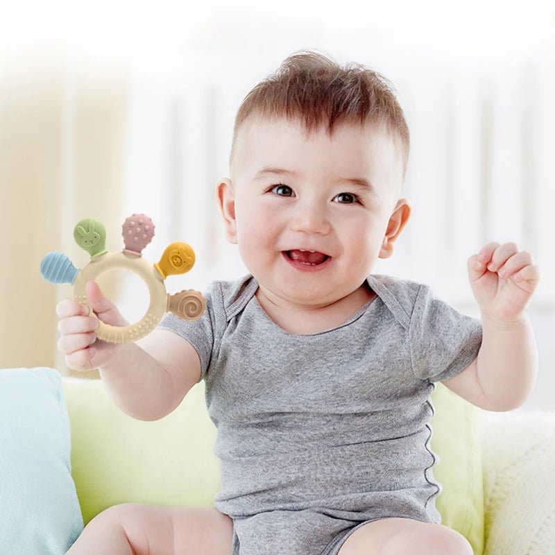 Newborn Teethers, BPA Free Teething Toy for Sore Gums