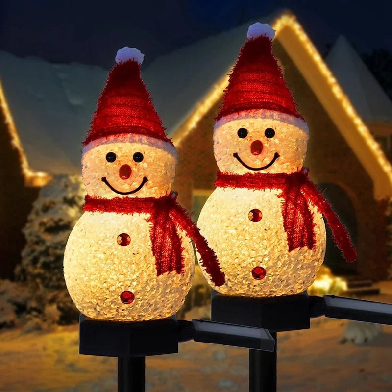 Solar Christmas Lights Outdoor, Light Up Snowman Solar Garden Lights, Outdoor Christmas Decorations 76 cm_03