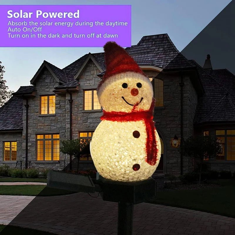 Solar Christmas Lights Outdoor, Light Up Snowman Solar Garden Lights, Outdoor Christmas Decorations 76 cm_05