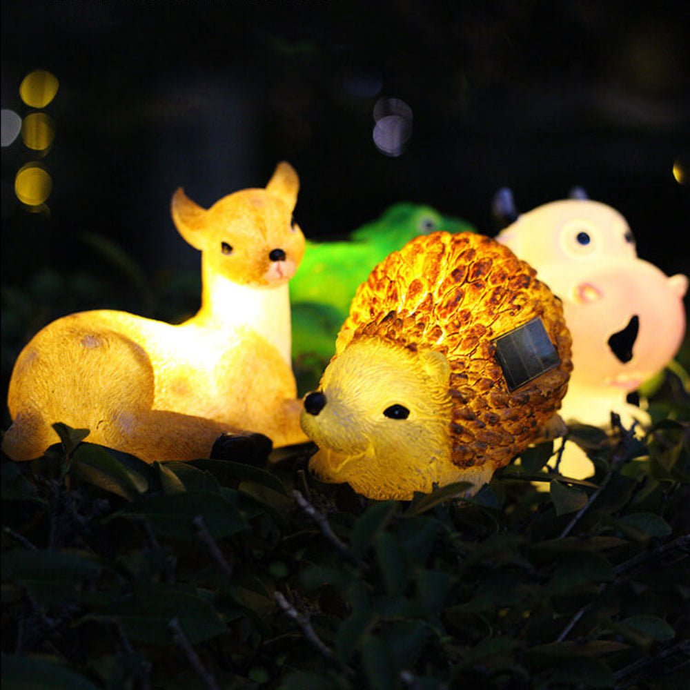Solar Garden Lights, Animal Garden Decoration, Solar Lights Outdoor with Dusk Sensor, Outdoor Lamp for Path and Patio