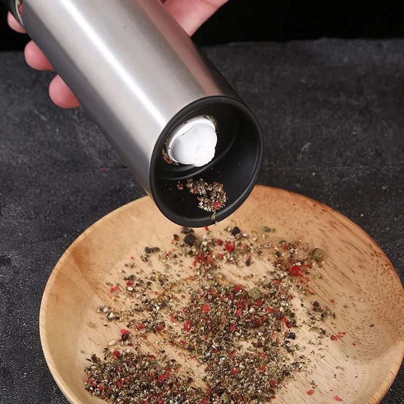 Electric Pepper Mill Rechargeable, Stainless Steel Pepper Grinder – image 5