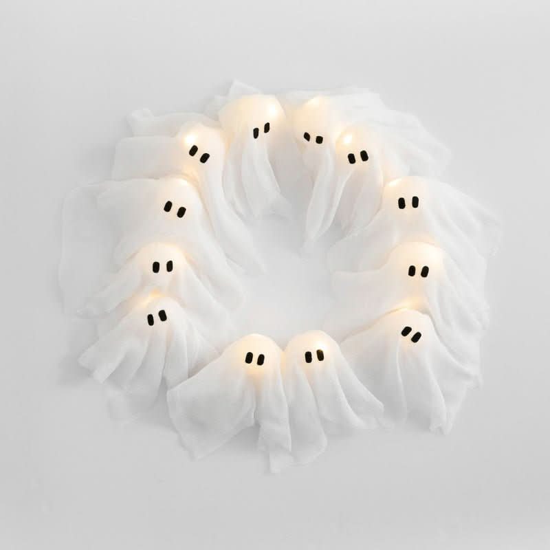 Halloween Door Wreath, LED Halloween Wreath, Light Up Wreath for Doors and Rooms, Spooky Halloween Decorations_09