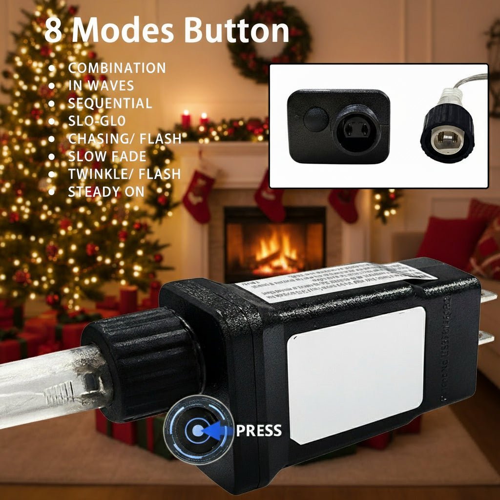 Outdoor Christmas Lights with Clear Cable, Christmas Window Lights, Curtain Fairy Lights IP44 for Indoor and Outdoor_03