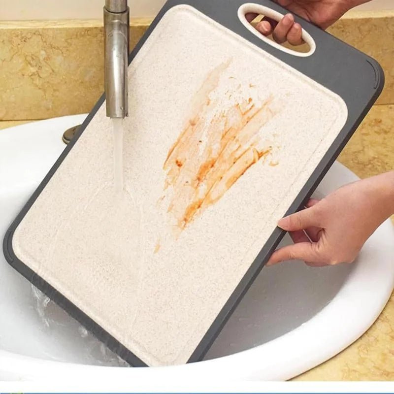 Stainless Steel Chopping Board, Double Sided Metal Cutting Board for Meat and Vegetables – image 6