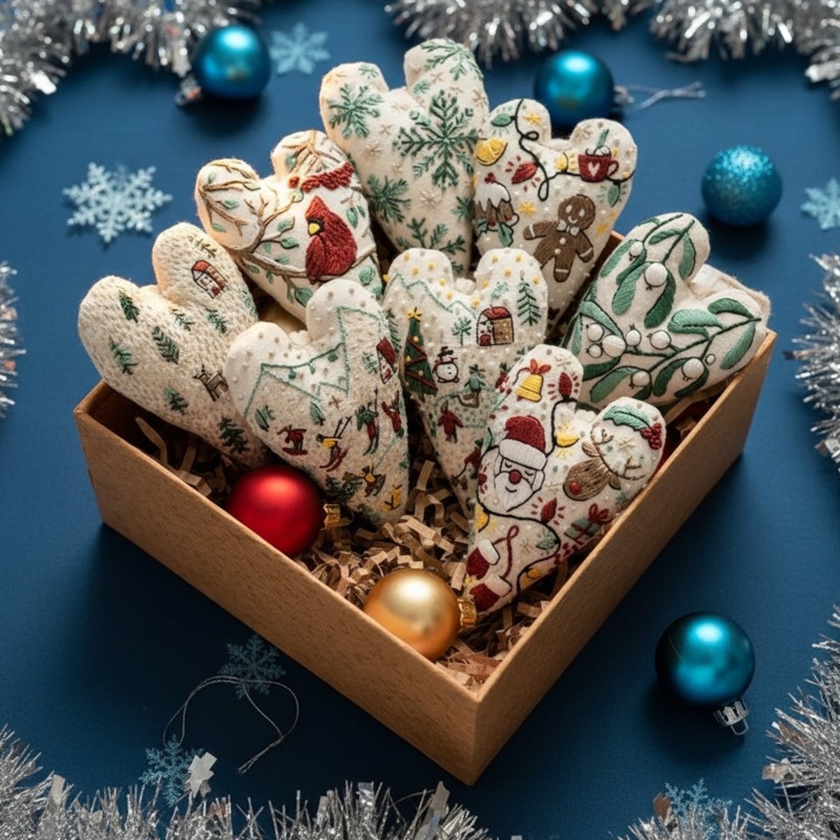 Christmas Embroidery Kit, DIY Christmas Decorations – image 5