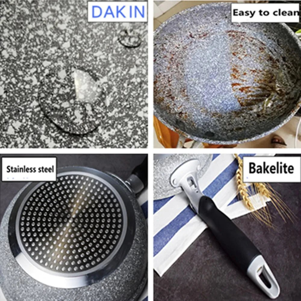 Non Stick Frying Pan Skillet in Stone Look, Aluminium Non Stick Pan, Induction Pan for Induction and Gas Hobs_05