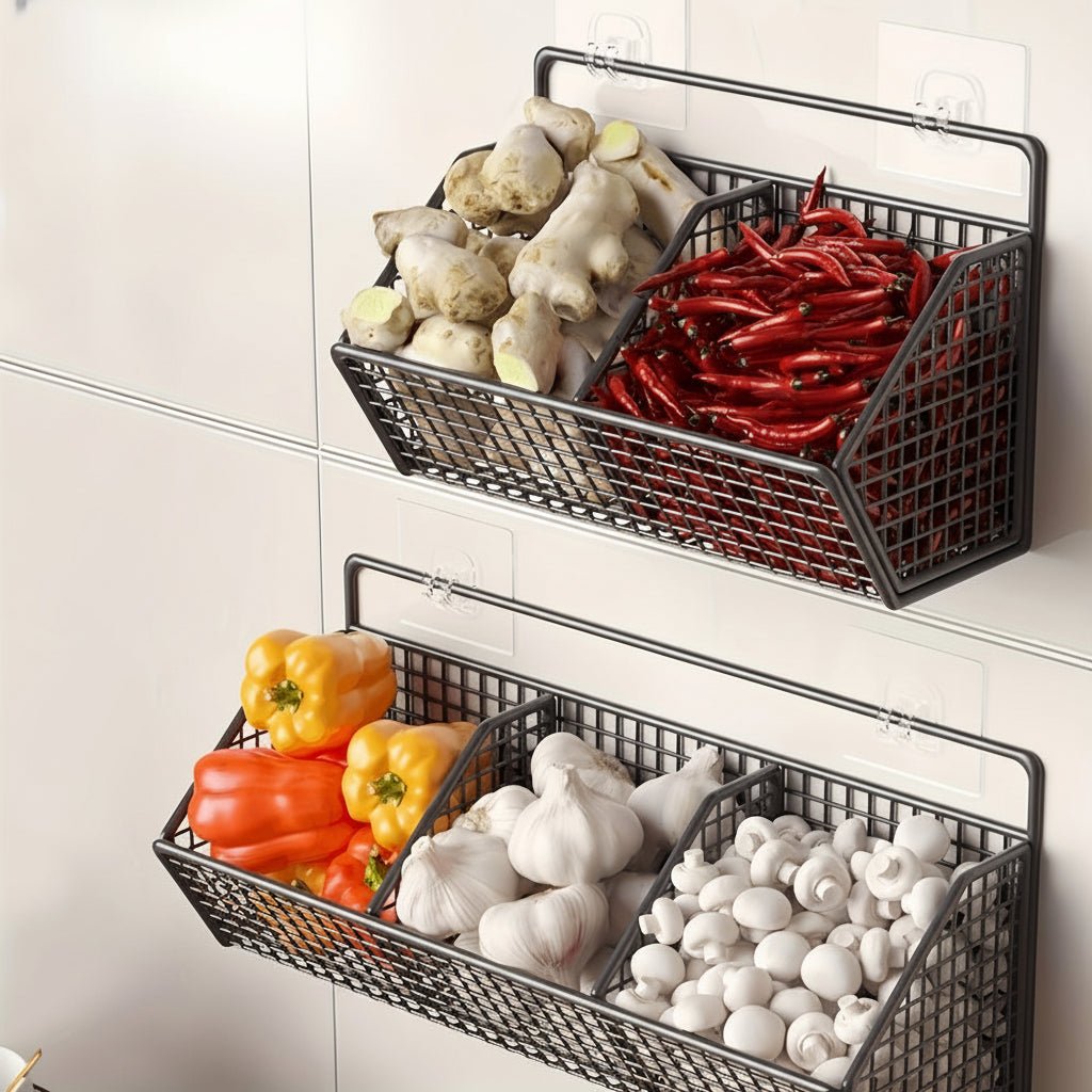 Storage Baskets Wall Mounted, Stainless Steel Wire Basket – image 5