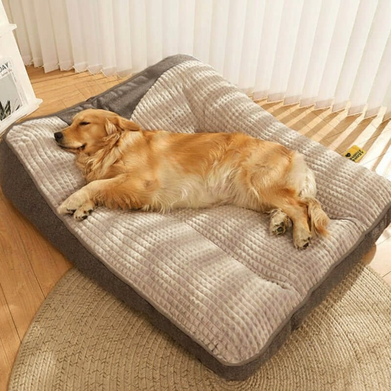 Dog Bed for Large Dogs, Orthopaedic Dog Bed with Headrest, Extra Large Dog Bed with Washable Cover XL to 3XL_02