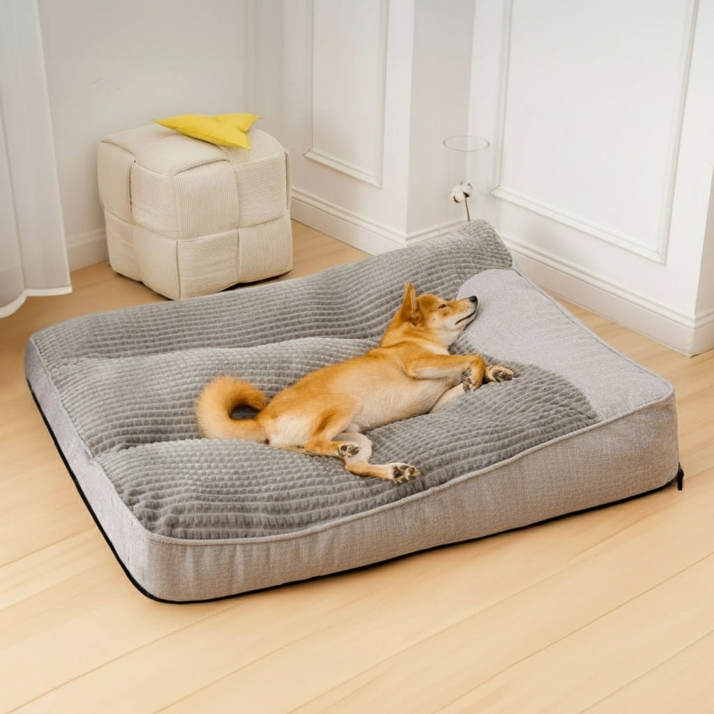 Dog Bed for Large Dogs, Orthopaedic Dog Bed with Headrest, Extra Large Dog Bed with Washable Cover XL to 3XL_08