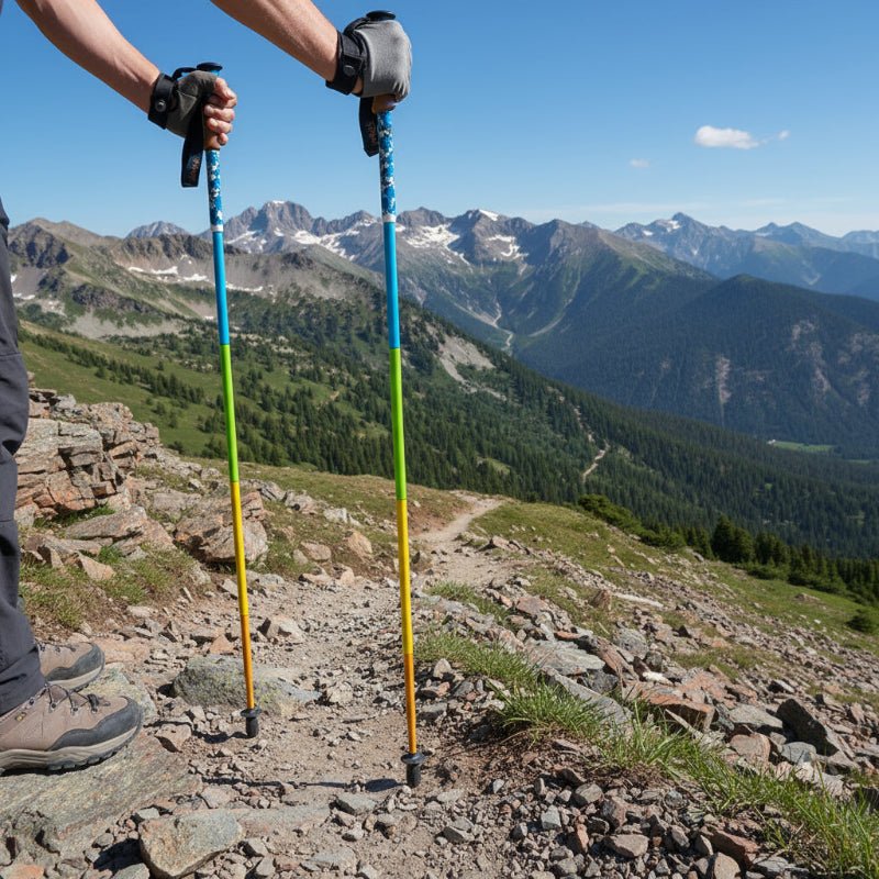 Trekking Poles Carbon Fibre, Folding Hiking Poles Pair, Lightweight Walking Poles, Walking Sticks for Hiking_00