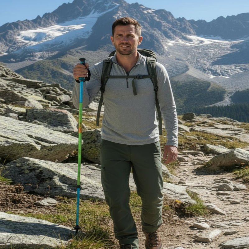 Trekking Poles Carbon Fibre, Folding Hiking Poles Pair, Lightweight Walking Poles, Walking Sticks for Hiking_02