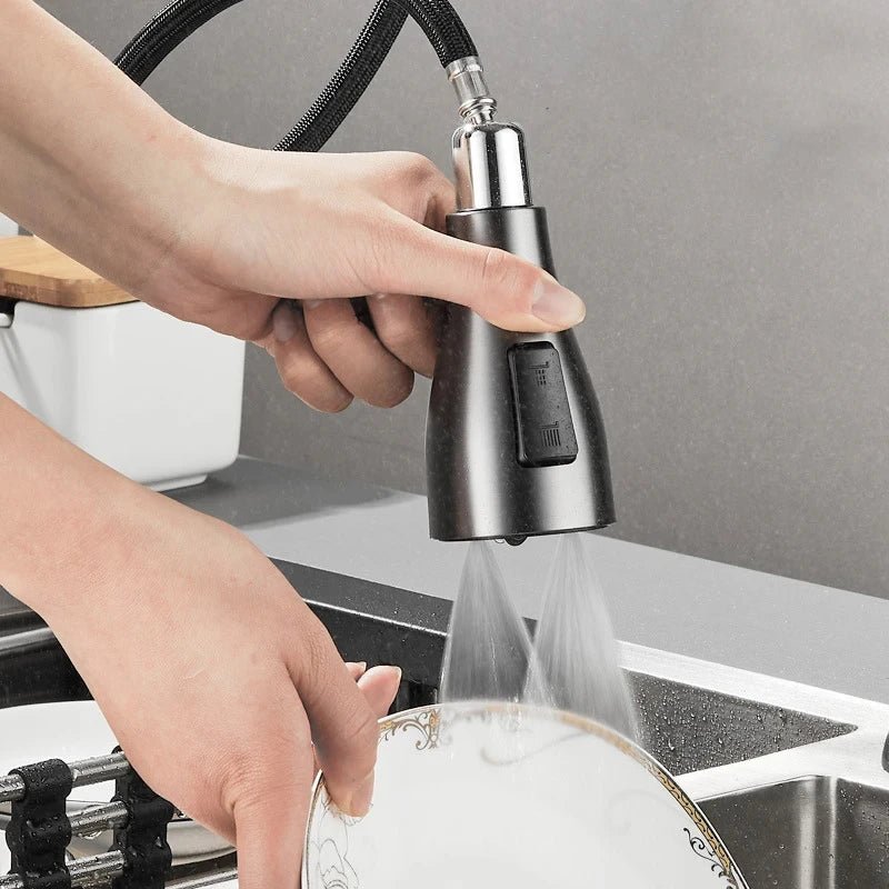 Kitchen Taps, Pull Out Kitchen Mixer Tap with Spray – image 4