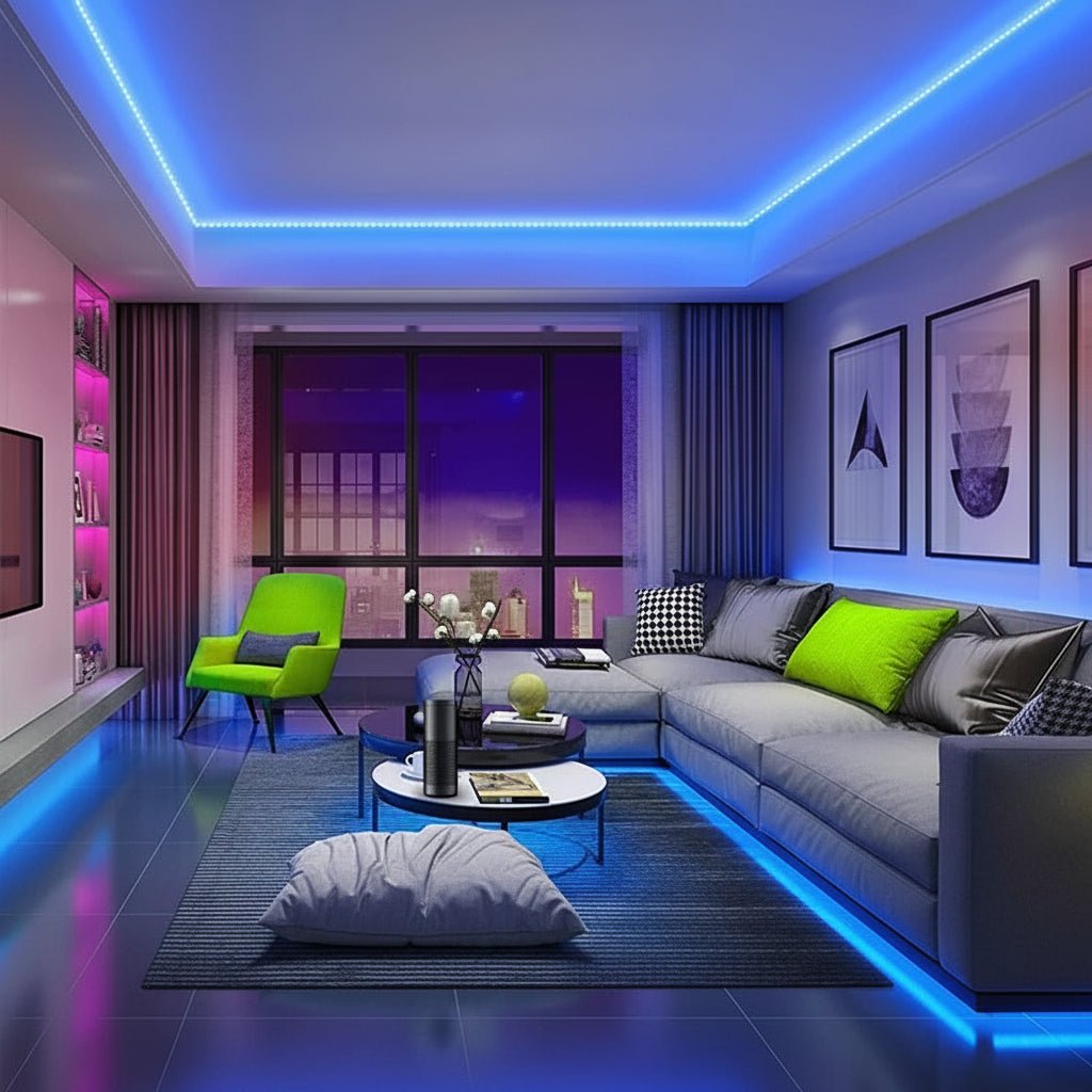 LED Light Strip with App and Remote, Neon LED Strip Lights with Music Sync, Waterproof Outdoor LED Lights