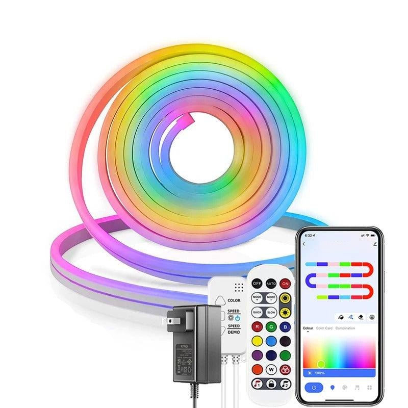 LED Light Strip with App and Remote, Neon LED Strip Lights with Music Sync, Waterproof Outdoor LED Lights_04