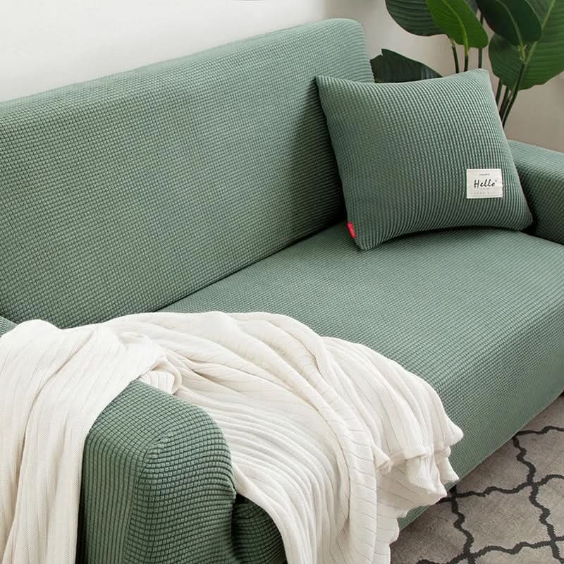 Sofa Covers 1 to 4 Seater, Stretch Sofa Slipcover with Non Slip Hold, Washable 3 Seater Sofa Cover in Elastic Jacquard
