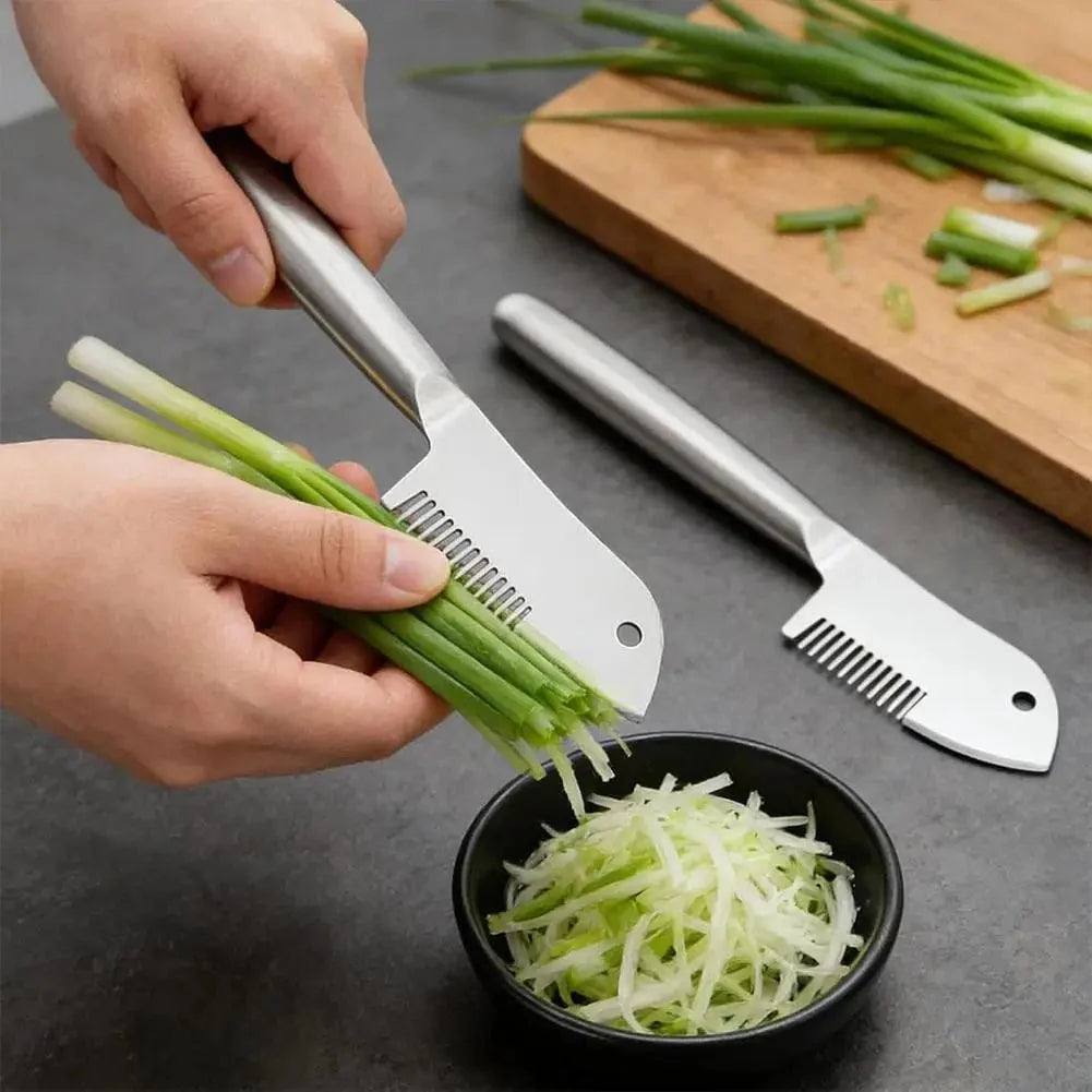 Vegetable Chopper, Stainless Steel Onion Chopper with Handle, Manual Food Chopper, Kitchen Utensils for Carrots