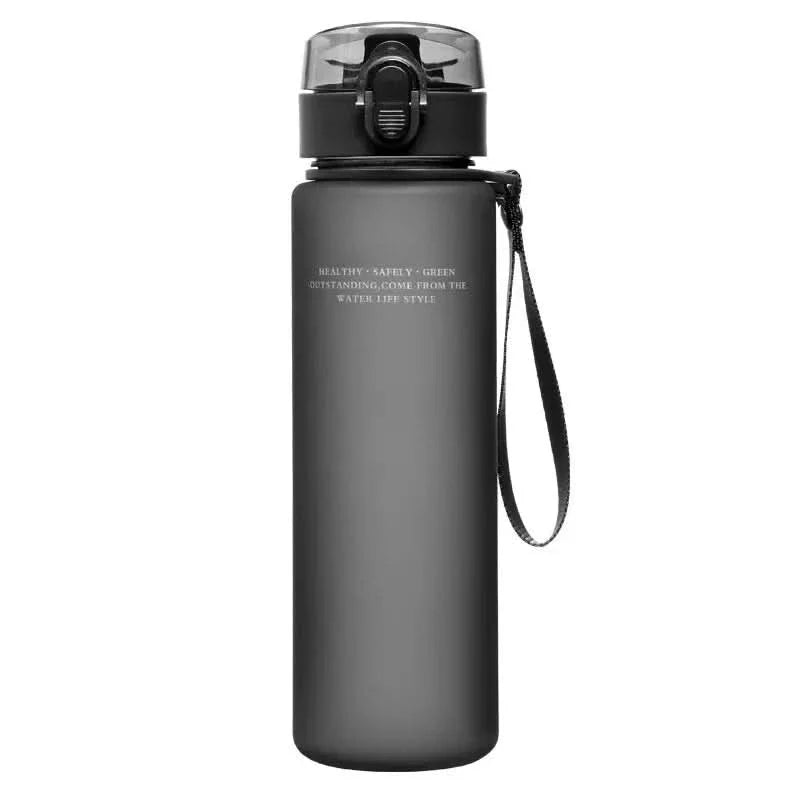 Water Bottle, Leak Proof Sports Water Bottle with Carry Loop, BPA Free Plastic Drinks Bottle 400 ml and 560 ml for Gym