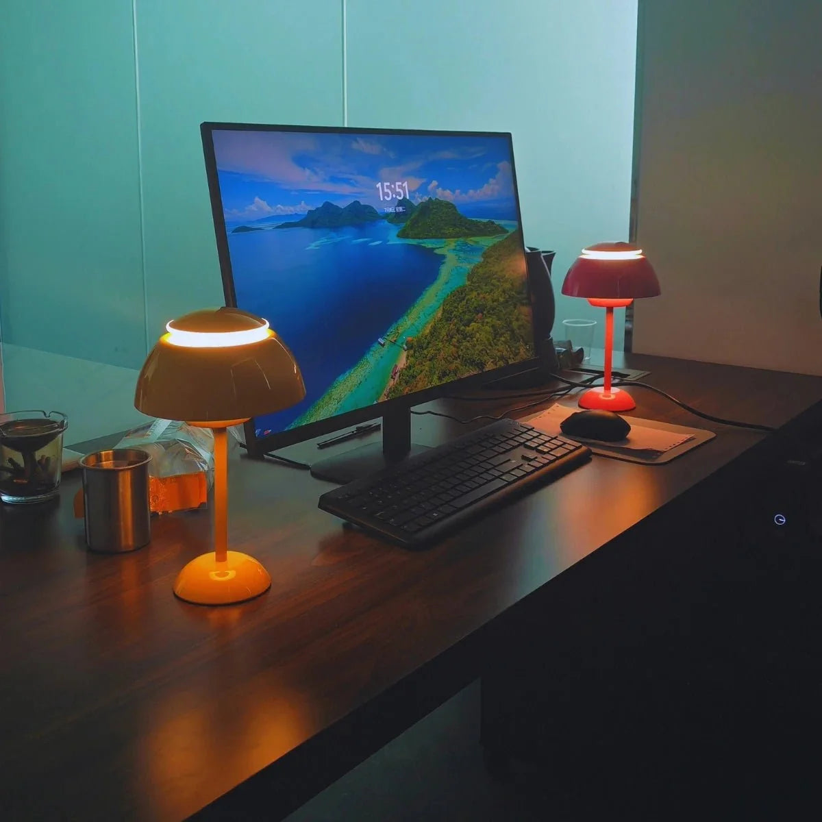 Table Lamps, Rechargeable Lamp with Dimmable Touch Control, Cordless LED Desk Lamps for Home and Office