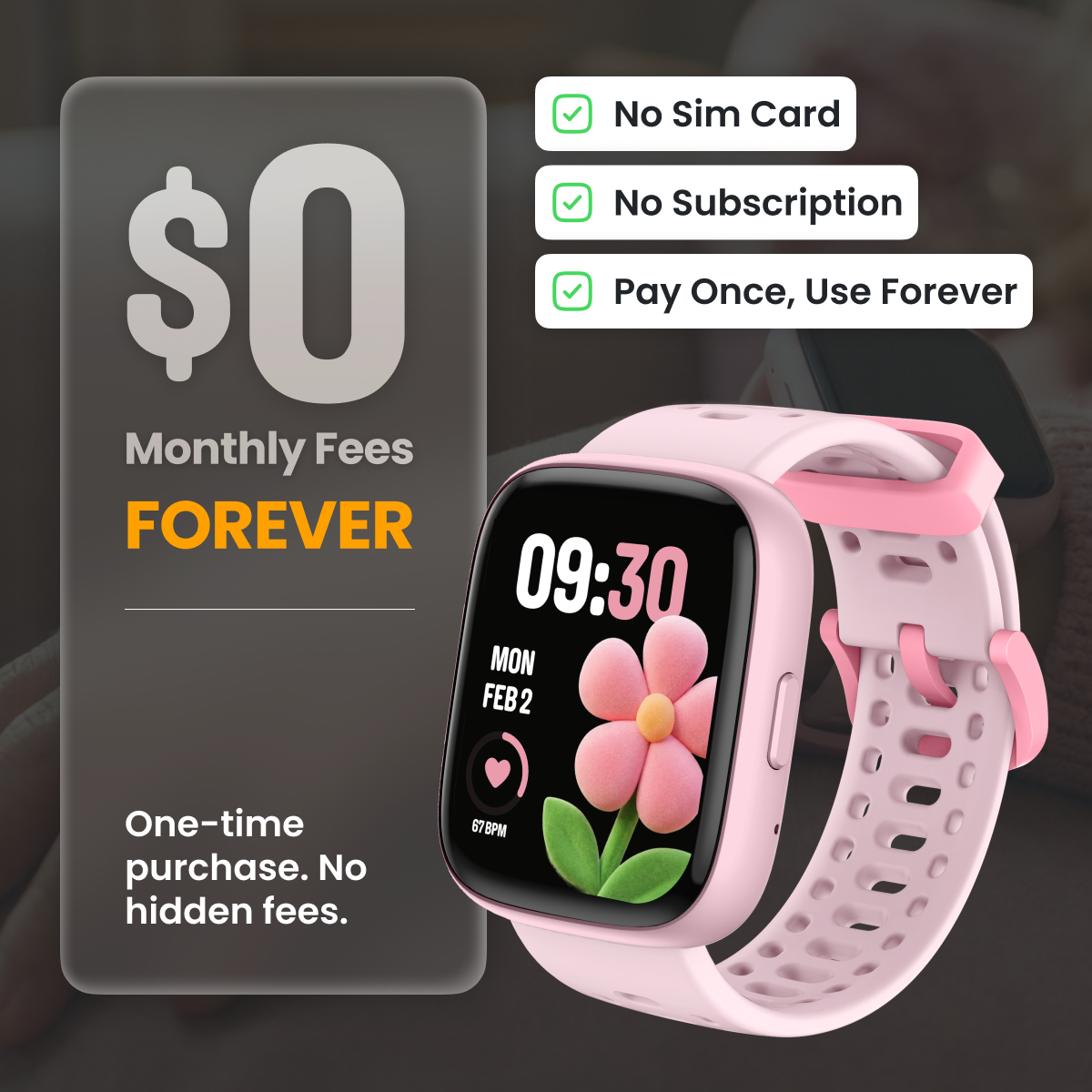 SafeWatch Kids | GPS Smartwatch for Kids with Health Tracking & Games | IP68 Waterproof for Active Lifestyle 3