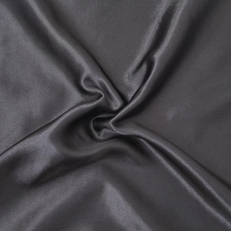 Fitted Bed Sheet, Cooling Fitted Sheet in Satin Look Microfibre, Satin Bed Sheet with Elastic in 71x132 to 198x203 cm_05