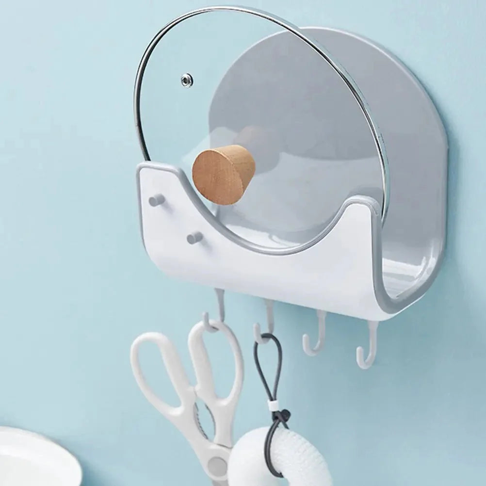 Pot Lid Holder Wall Mounted, U Shaped Pan Lid Rack for Kitchen Wall, Saucepan Lid Organiser for Kitchen Storage_03