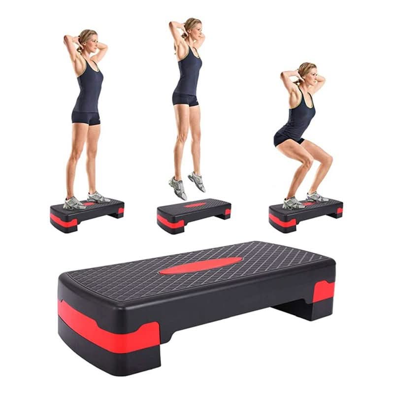 Adjustable Exercise Step, Aerobic Step Platform with Non Slip Base, Gym Step for Home Cardio and Squats