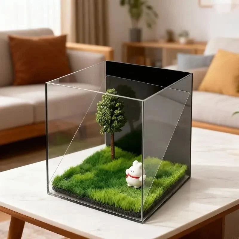 Pet Memory Box, Acrylic Keepsake Box with Holographic Finish, Decorative Storage Box for Pet Memorial Keepsakes_02