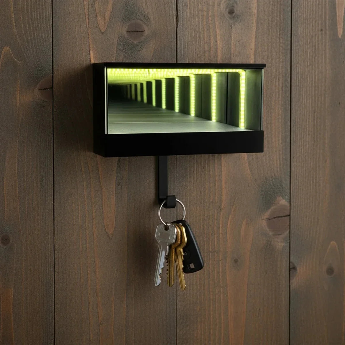 Car Key Holder for Wall with LED Light, 3D Printed Key Rack for Hallway, Wall Mounted Key Hanger for Car Keys