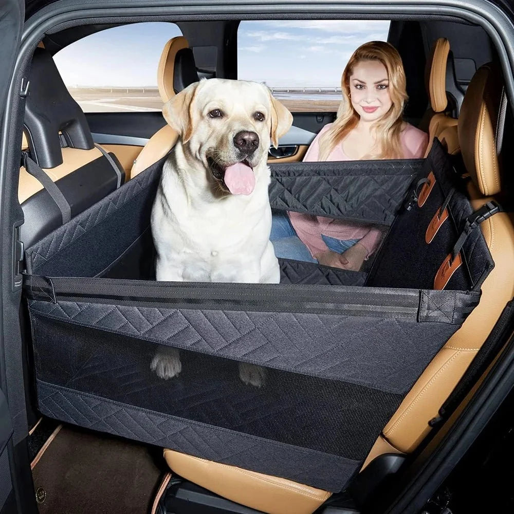 Dog Car Seat Cover with Reinforced Sides, Waterproof Car Seat Cover for Dogs, Car Pet Protector with Non Slip Bottom_04