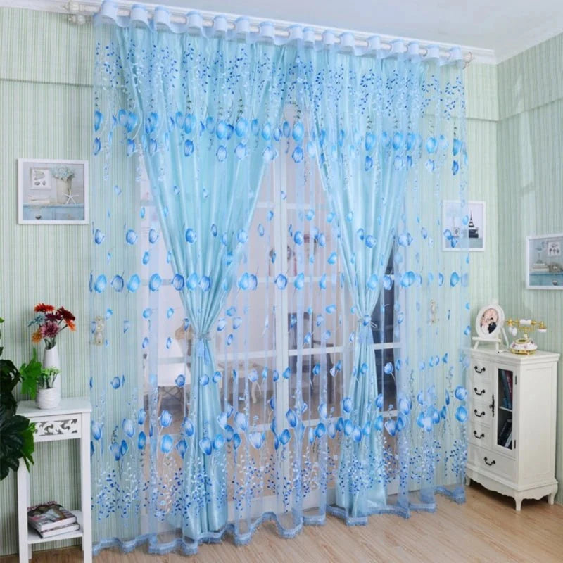 Net Curtains for Living Room, Voile Curtains, Sheer Curtains for Bedroom Windows with Rod Pocket, Tulle Voile Panels